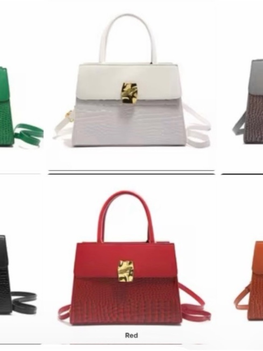 Classic Structured Top-Handle Bag in White